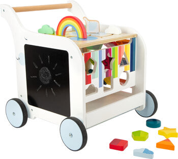 Wooden Baby Walker – Colour Learning Edition