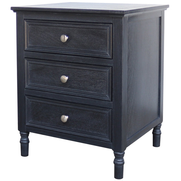 Contour Collection 3 Drawer Side Table