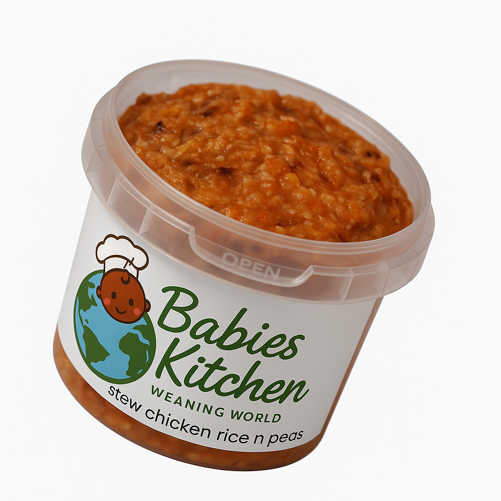 Stage 3 Fresh Stew Chicken, Rice & Peas – 200g (Chilled, 10+ Months)