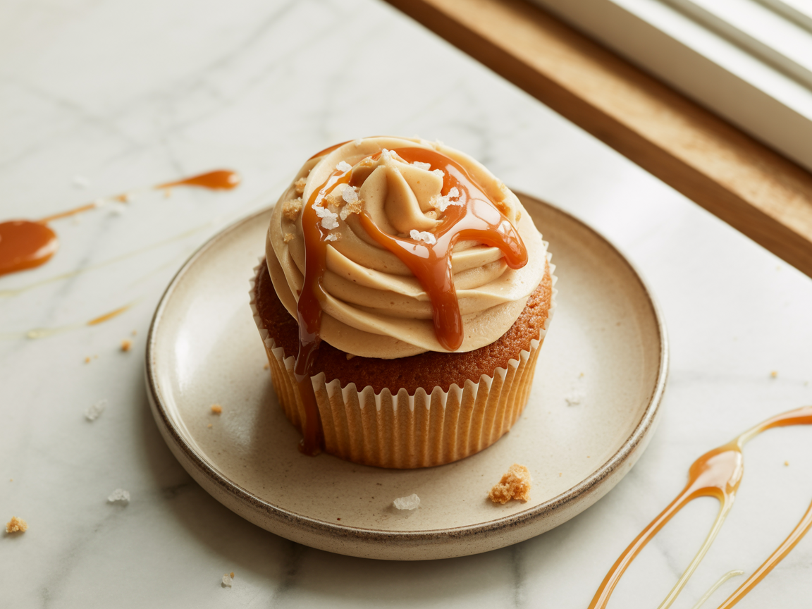 Handmade Salted Caramel Indulgence Cupcakes - The Handmade Supermarket