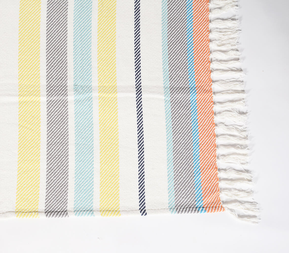 Handwoven 100% Cotton Throw – 62" x 52"