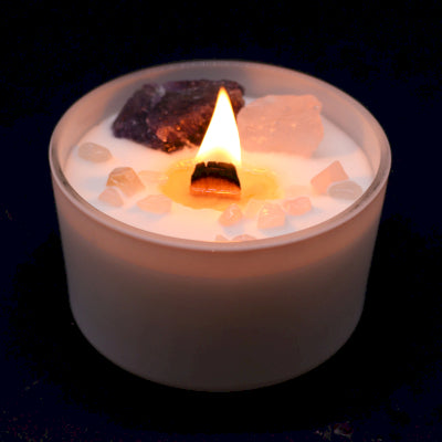Chakra Crystal Candle - Third Eye Chakra