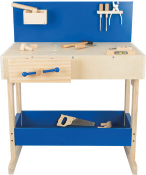 Workbench for Children, Blue with Accessories