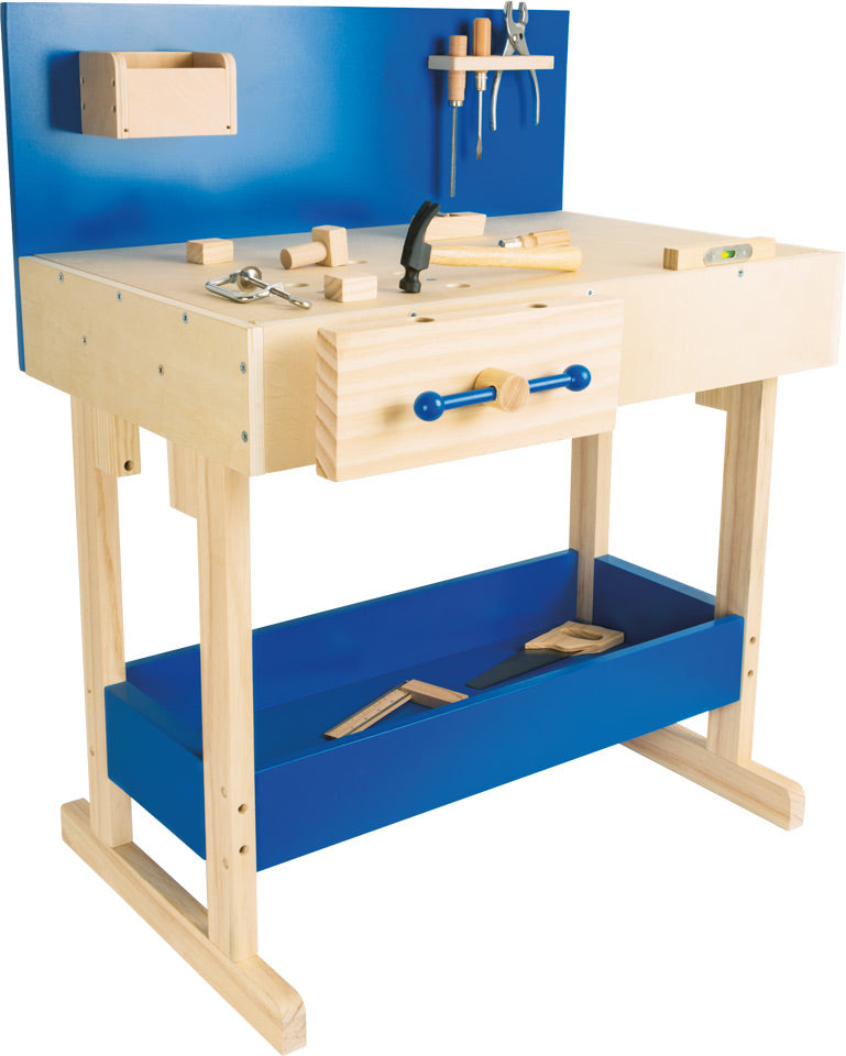 Workbench for Children, Blue with Accessories