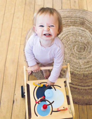 Whale Wooden Baby Walker