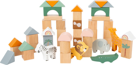 Wooden Building Blocks "Tropical Jungle"