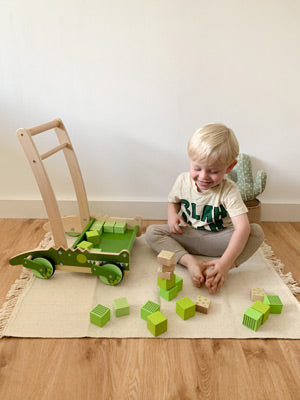 Wooden Crocodile Baby Walker
