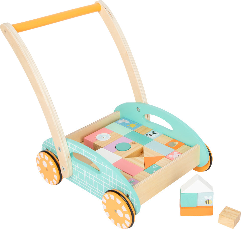 Pastel Wooden Baby Walker