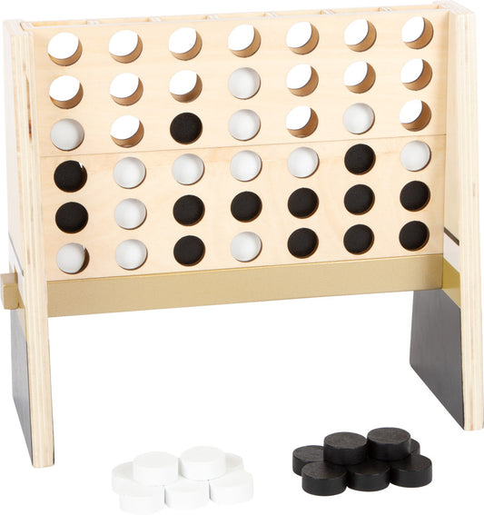 Gold Edition Wooden Strategy Game – Modern Connect-Style Family Game