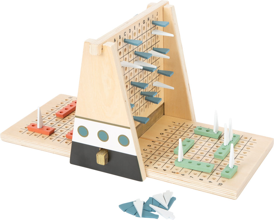 Gold Edition Wooden Regatta Strategy Game – Modern Battleship-Inspired Play