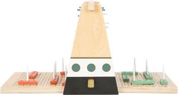 Gold Edition Wooden Regatta Strategy Game – Modern Battleship-Inspired Play