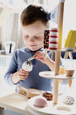 Wooden Ice Cream Stand
