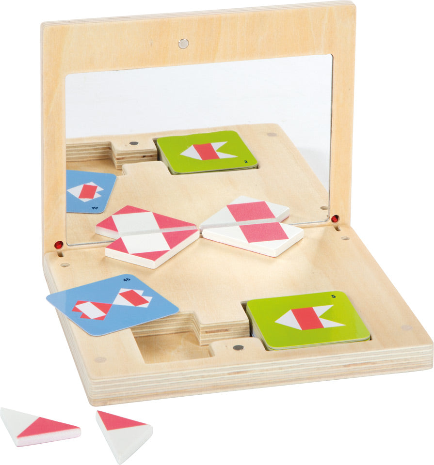 Wooden Geometry Mirror Puzzle – Symmetry Learning Game