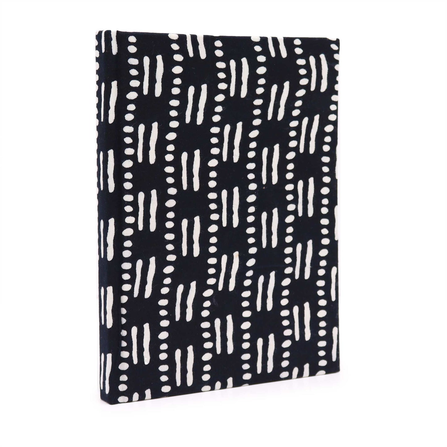 Cotton Bound Notebook - 20x15cm, 96 Pages, Black & White