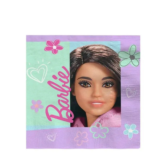 Barbie Sweet Life Paper Napkins - 33cm x 33cm (16pk)