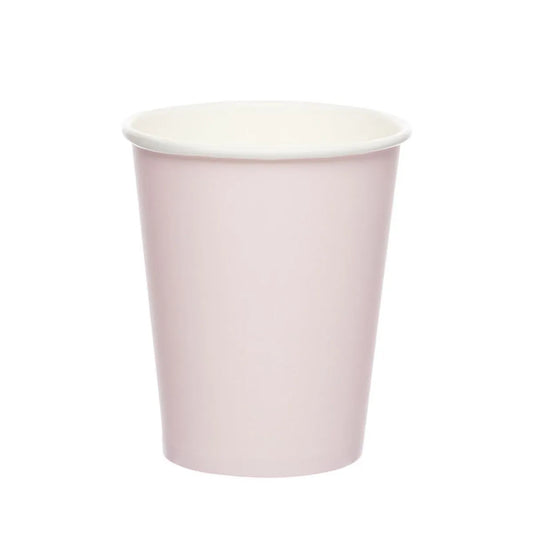 Baby Pink Paper Cups - 237ml (8pk)