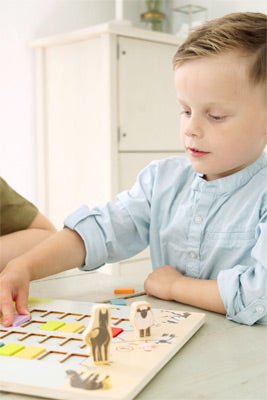 4 Friends Bridge-Building Animal Game – Wooden Cooperative Board Game - The Handmade Supermarket