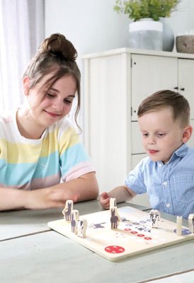 4 Friends Wooden Games Collection – 4-in-1 Farm Animal Board Games - The Handmade Supermarket