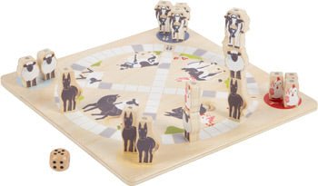 4 Friends Wooden Games Collection – 4-in-1 Farm Animal Board Games - The Handmade Supermarket