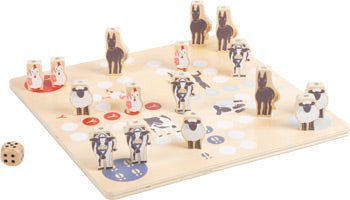 4 Friends Wooden Games Collection – 4-in-1 Farm Animal Board Games - The Handmade Supermarket