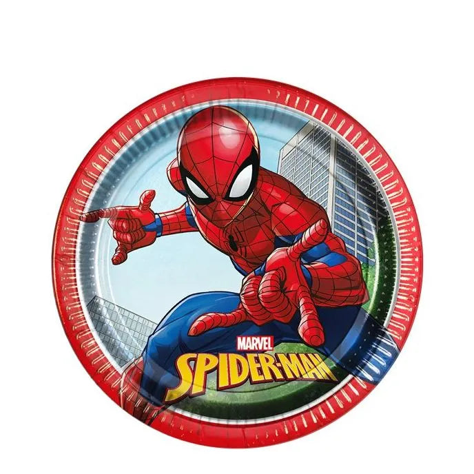 Spiderman Crime Fighter Paper Plates - 20cm (8pk)