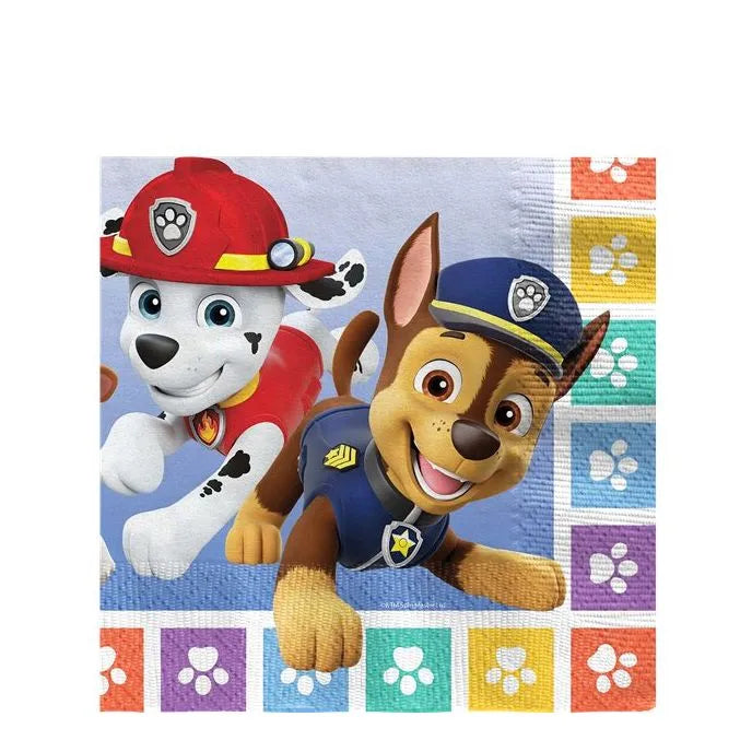 Paw Patrol Paper Napkins - 33cm (16pk)