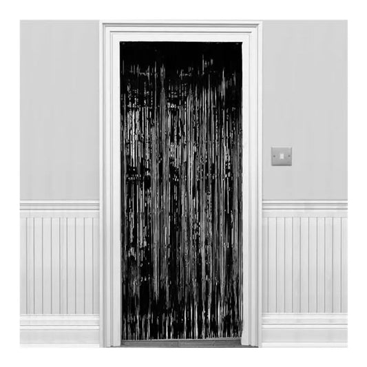 Black Foil Door Curtain - 2.4m x 92cm