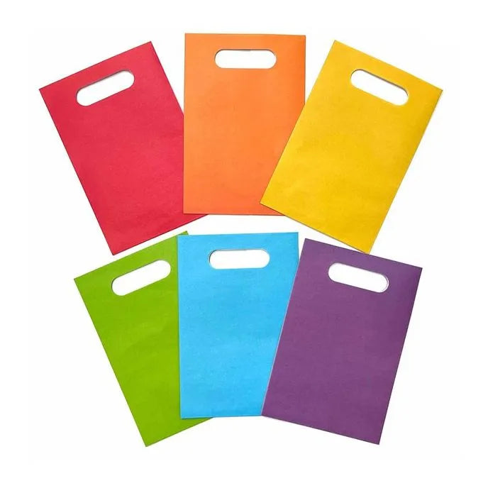 Colourful Assorted Paper Party Bags (6pk)