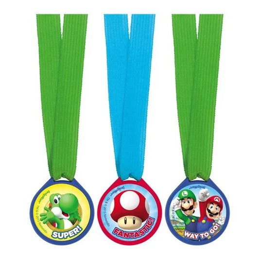 Super Mario Mini Award Medals (12pk)