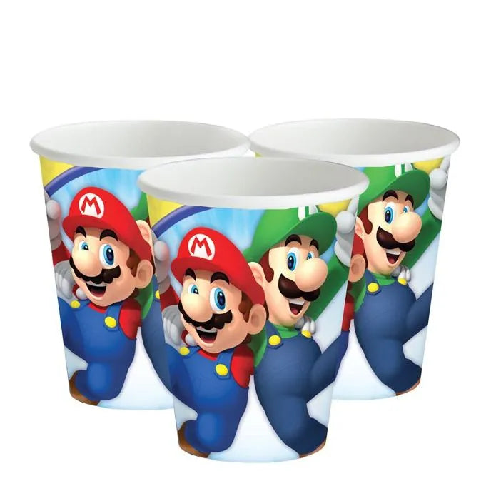 Super Mario Paper Cups - 266ml (8pk)