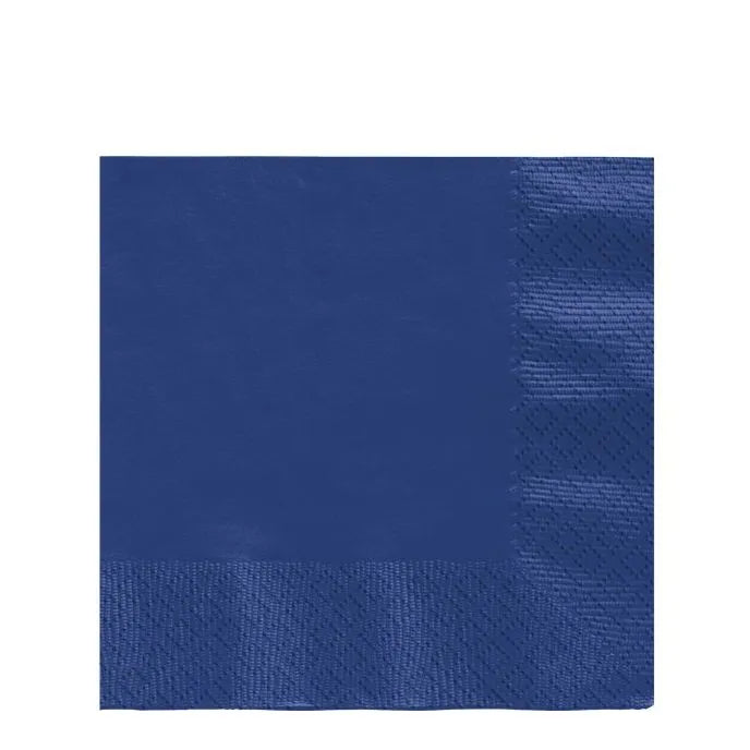 Dark Blue Paper Napkins 3ply - 33cm (20pk)