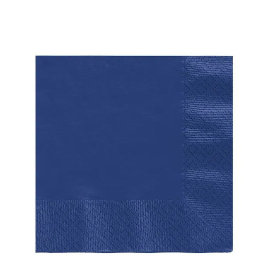 Dark Blue Paper Napkins 3ply - 33cm (20pk)