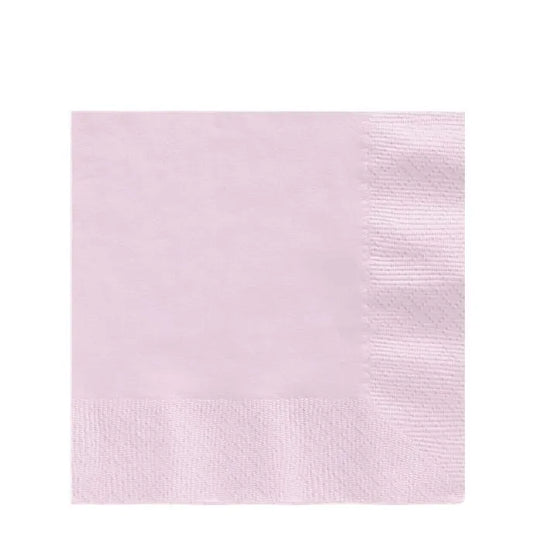 Baby Pink Paper Napkins 3ply - 33cm (20pk)