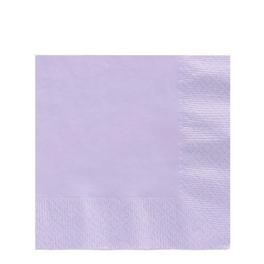 Lavender Paper Napkins 3ply - 33cm (20pk)