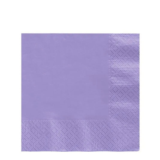 Purple Paper Napkins 3ply - 33cm (20pk)