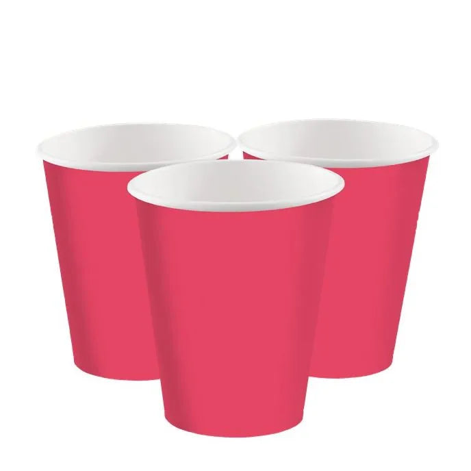 Red Paper Cups - 237ml (8pk)