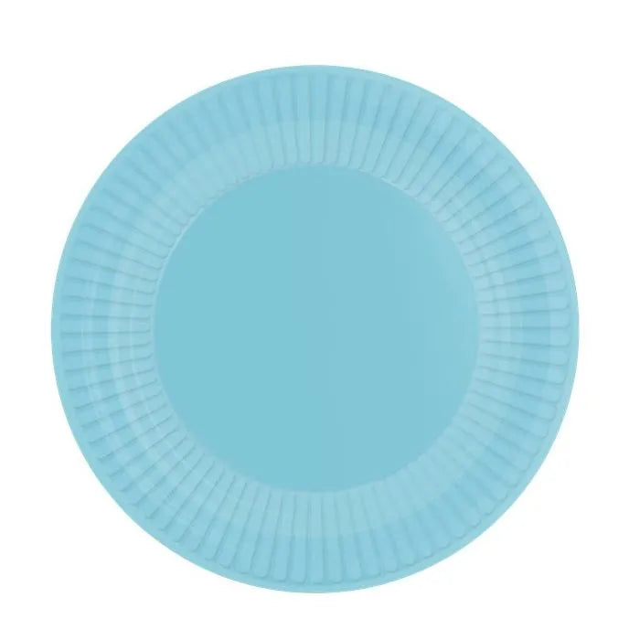 Turquiose Paper Plates - 23cm (8pk)