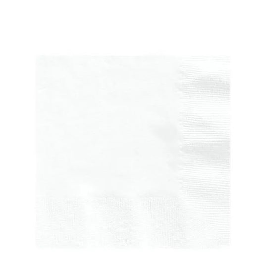 White Paper Napkins 3ply - 33cm (20pk)