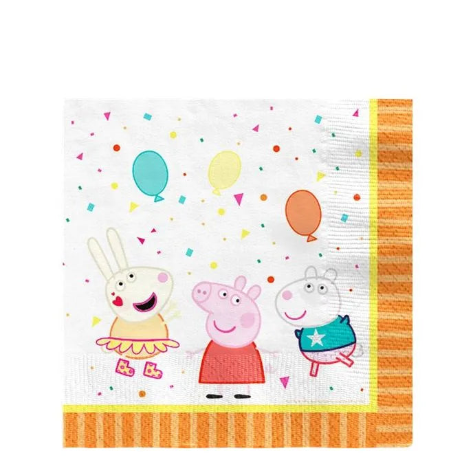 Peppa Pig Paper Napkins - 33cm (16pk)