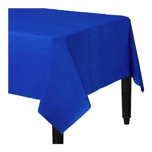 Royal Blue Plastic Table Cover - 1.4m x 2.8m