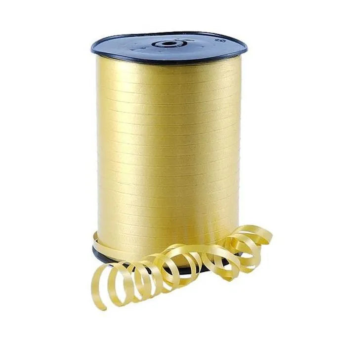 Gold Curling Balloon Ribbon - 500m