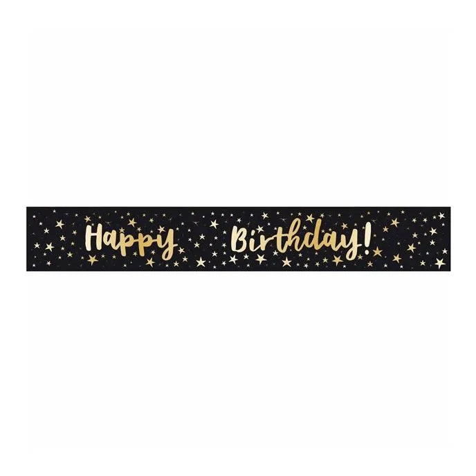 Happy Birthday Add an Age Foil Banner