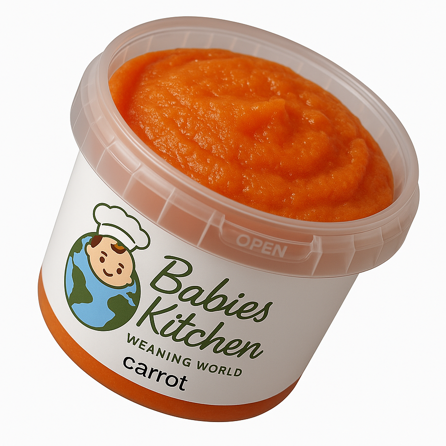 Fresh Carrot Baby Purée – 120g (Chilled, Stage 1)