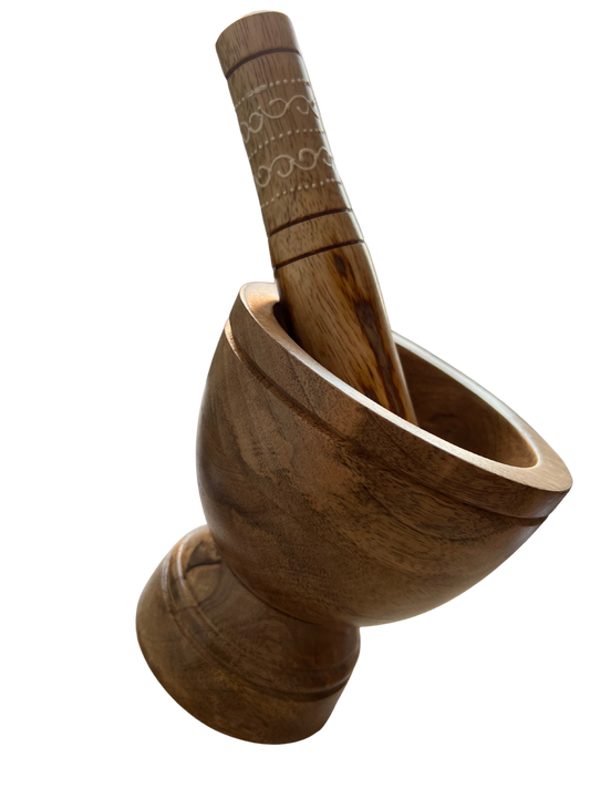 Classic Mango Wood Mortar & Pestle Set