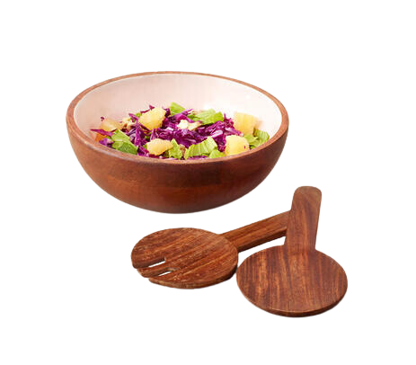 Handcrafted Sheesham Wood Salad Spoons (Set of 2)