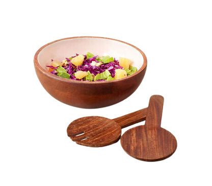 Handcrafted Sheesham Wood Salad Spoons (Set of 2)