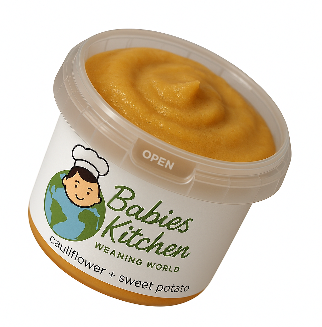 Fresh Cauliflower & Sweet Potato Baby Purée – 120g (Chilled, Stage 1)