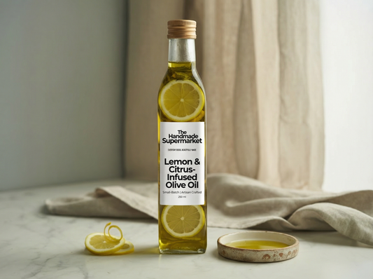 Hand-Cut Infused Lemon & Citrus-Infused Olive Oil - The Handmade Supermarket