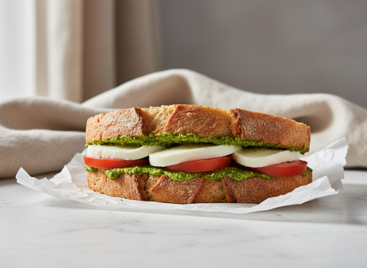 Mozzarella, Tomato & Pesto Sandwich