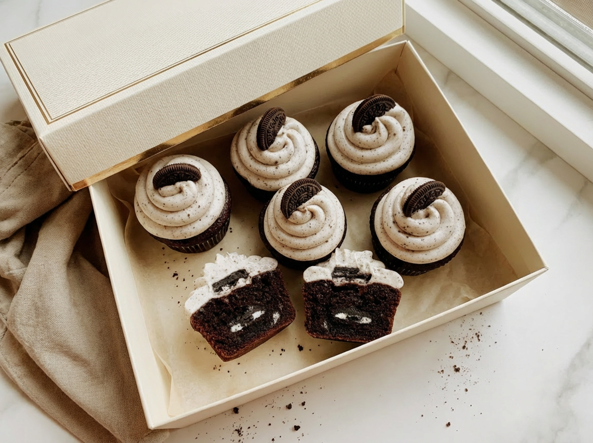Handmade Cookies & Cream Oreo Cupcakes